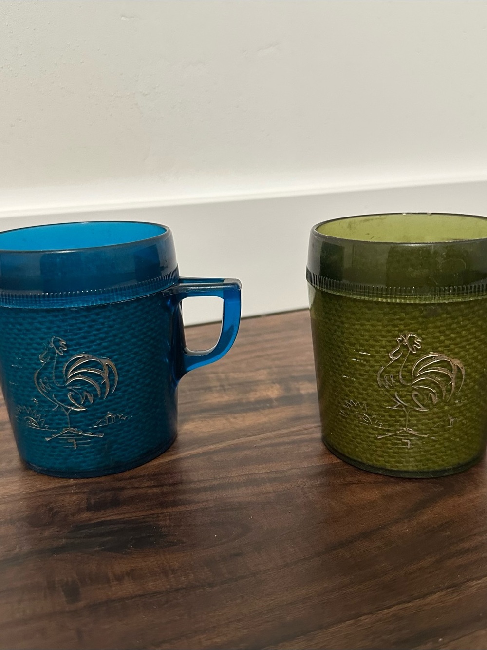 Vintage Plastic Kids Mugs